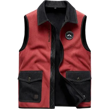 Pánská softshellová bunda Pánská vesta DIMU271 Barva: Červená, Velikost: L