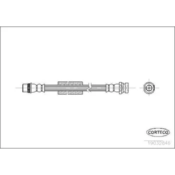 Brzdová hadice Brzdová hadice CORTECO 19032846