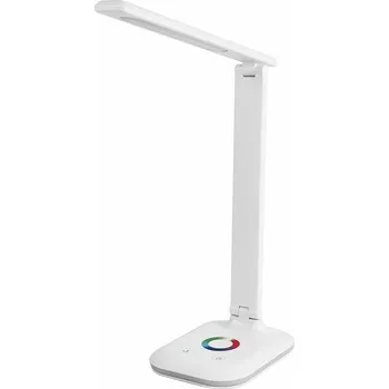 Lampička Strend Pro stolná lampa s dotykovým ovládaním, stmievanie, RGB, podsvietený podstavec, 4 W, biela