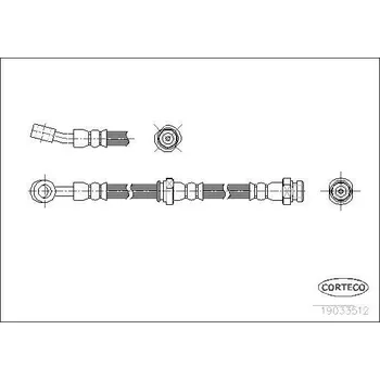 Brzdová hadice Brzdová hadice CORTECO 19033512