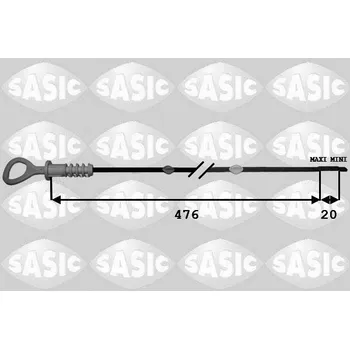 Olejová vana Odměrka hladiny oleje SASIC 1946004