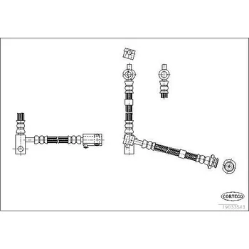 Brzdová hadice Brzdová hadice CORTECO 19033543