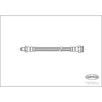 Brzdová hadice Brzdová hadice CORTECO 19018552