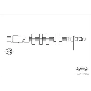 Brzdová hadice Brzdová hadice CORTECO 19026370