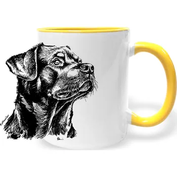 Hrnek - Rottweiler Barva: Žlutá