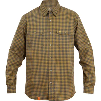 Pánské oblečení Košile Warmpeace MESA S harvest gold/grey