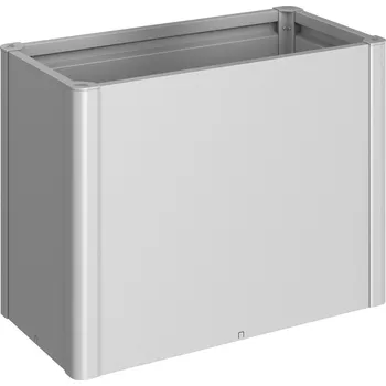 Zahradní úložný box Truhlík Biohort BELVEDERE MAXI 100, stříbrná metalíza