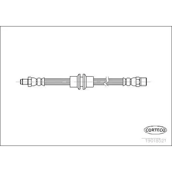 Brzdová hadice Brzdová hadice CORTECO 19018521