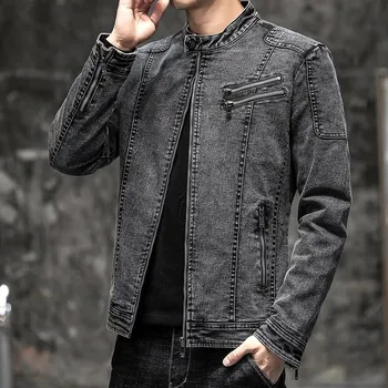 Pánský bomber Pánská džínová bunda ND458 Barva: Černá, Velikost: 3XL