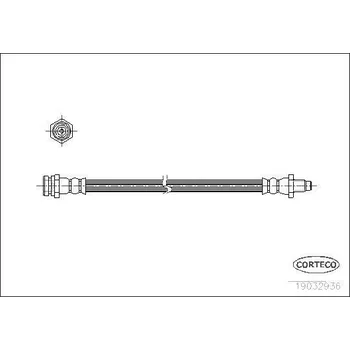 Brzdová hadice Brzdová hadice CORTECO 19032936
