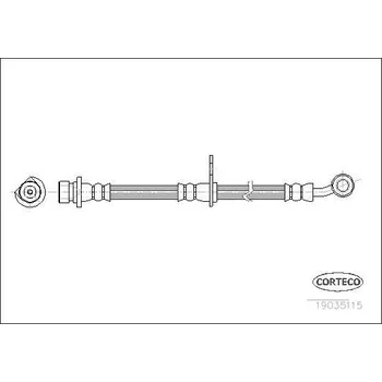 Brzdová hadice Brzdová hadice CORTECO 19035115