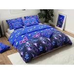 Bavlněné povlečení FIALOVÝ MOTÝL tmavě modré Rozměr povlečení: 70 x 90 cm | 140 x 200 cm 185824395