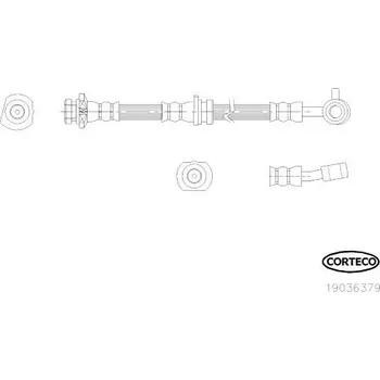 Brzdová hadice Brzdová hadice CORTECO COR19036379
