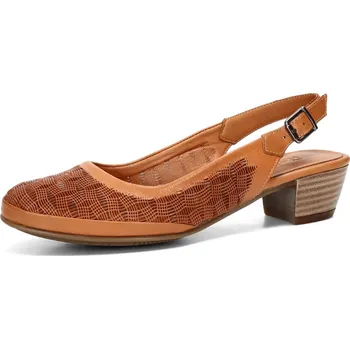 Dámské lodičky Robel dámské kožené lodičky - hnědé