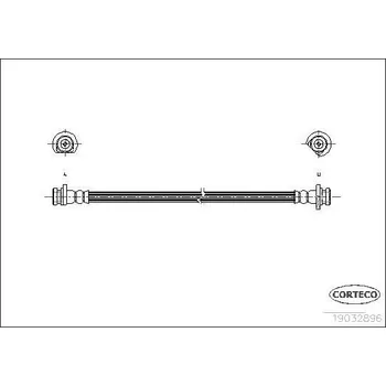 Brzdová hadice Brzdová hadice CORTECO COR19032986