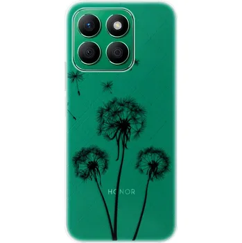 Pouzdro na mobilní telefon Odolné silikonové pouzdro iSaprio - Three Dandelions - black - Honor X8b