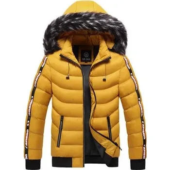 Pánský kabát Pánská zimní bunda ND813 Barva: Žlutá, Velikost: XL