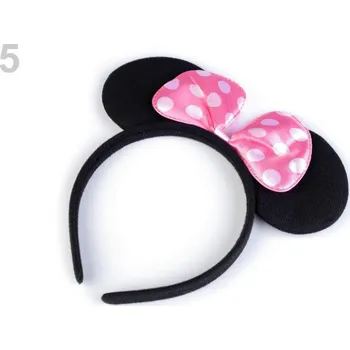 Karnevalová maska Dětská čelenka MINIE Sv. růžová