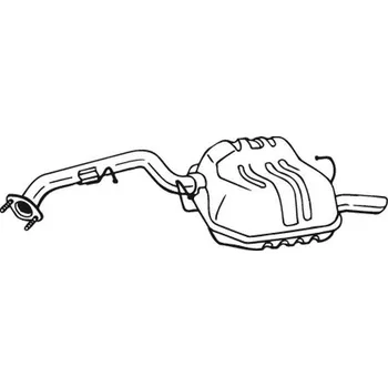Tlumič výfuku Zadní tlumič výfuku BOSAL 171-025