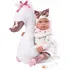 Panenka Llorens New Born realistická panenka se zvuky a měkkým látkovým tělem 44 cm