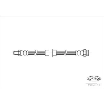 Brzdová hadice Brzdová hadice CORTECO 19026700
