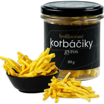 Lyopotraviny s.r.o. Lyofilizované korbáčiky- gyros, 80 g - ve skle