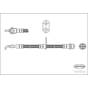 Brzdová hadice Brzdová hadice CORTECO 19032583