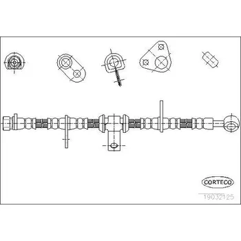 Brzdová hadice Brzdová hadice CORTECO 19032125