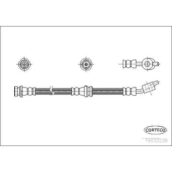 Brzdová hadice Brzdová hadice CORTECO 19032238