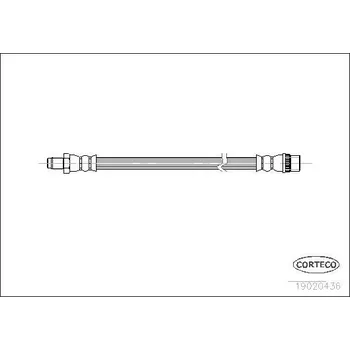 Brzdová hadice Brzdová hadice CORTECO 19020436