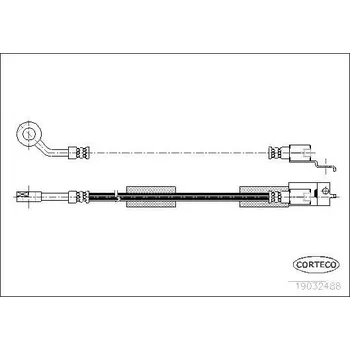 Brzdová hadice Brzdová hadice CORTECO 19032488