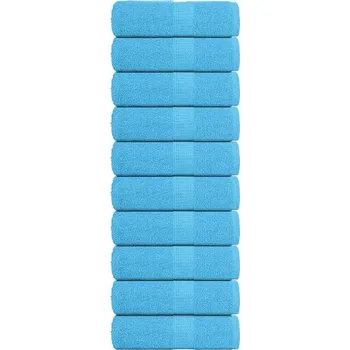 Utěrka vidaXL Ručníky na mytí 10 ks FROGN 30x30 cm 100% bavlna [137042] Barva: Tyrkysová