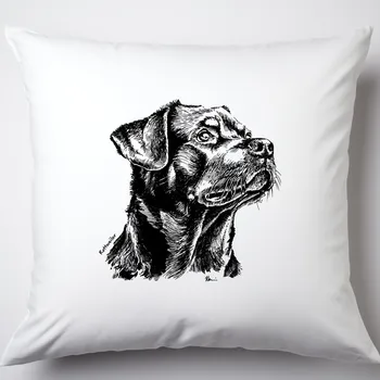 Polštář Polštář - Rottweiler Typ povlaku: Plyš