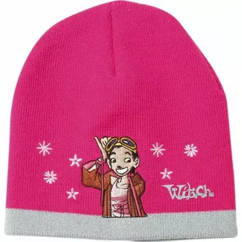 Čepice Zimní čepice růžová Witch