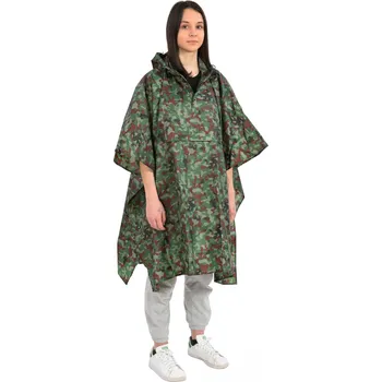 Merc sport Pláštěnka Poncho Camouflage AKCE + reflexní pásek