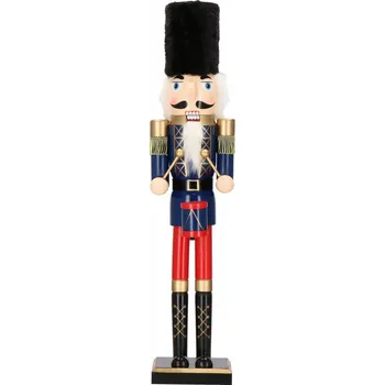 Vánoční dekorace Springos CA0812 louskáček 61 cm modrý/červený