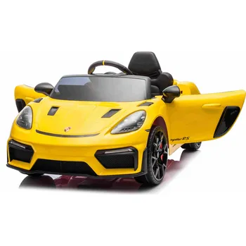 Dětské elektrovozidlo KidVolt Dětské elektrické Porsche 718 Spyder | 2x45W | žlutá