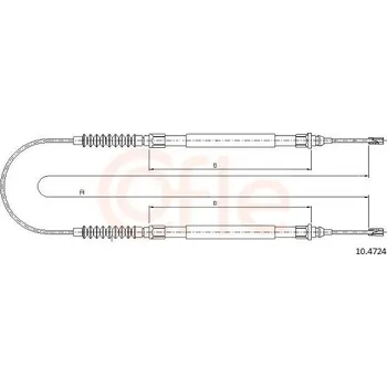 Autodíl Tažné lanko, parkovací brzda COFLE 10.4724