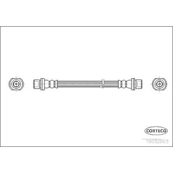 Brzdová hadice Brzdová hadice CORTECO 19032603