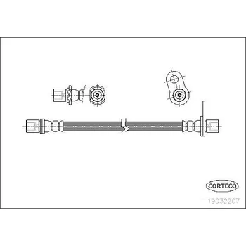 Brzdová hadice Brzdová hadice CORTECO 19032207