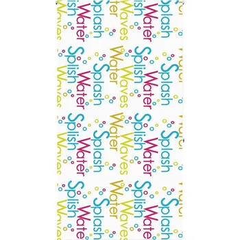 Roleta vidaXL Sprchová roleta 130x240 cm Šířka látky 126 cm [4014938] Barva: Barevná slova