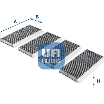 Ventilátor topení a klimatizace Filtr, vzduch v interiéru UFI 54.255.00