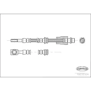 Brzdová hadice Brzdová hadice CORTECO 19035304