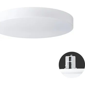Koupelnové svítidlo OSMONT DEL68664 DELIA V3 stropní/nástěnné plastové polovestavné svítidlo bílá IP44 4000 K 49W LED DALI