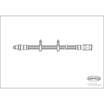 Brzdová hadice Brzdová hadice CORTECO 19026924