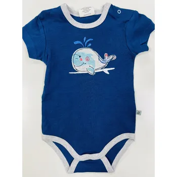 Jacky Body s krátkým rukávem ,velryba, tmavě modré Velikosti: 68