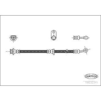 Brzdová hadice Brzdová hadice CORTECO COR19032311