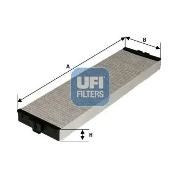 Ventilátor topení a klimatizace Filtr, vzduch v interiéru UFI 54.157.00
