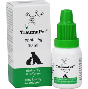 Kosmetika pro psa NanoTrade TraumaPet ophtal Ag kapky s koloidním stříbrem pro psa, kočku 10ml