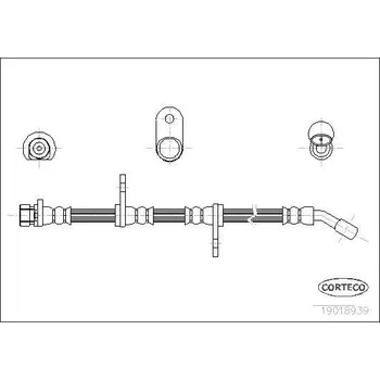 Brzdová hadice Brzdová hadice CORTECO COR19018939